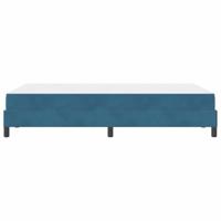 Boxspringbed met matras Donkerblauw 120 x 200 cm Fluweel - thumbnail