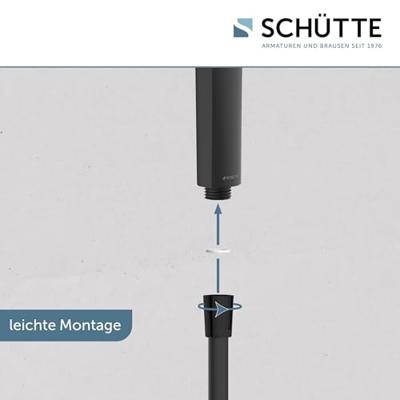 Schutte SAMOA RAIN handdouche | Mat Zwart - 60256