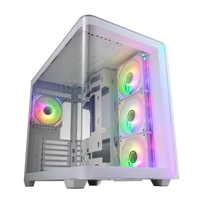 FSP Fortron POC0000255 Midi-tower Gaming-behuizing Wit Zijvenster