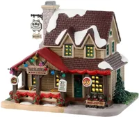 Lemax three black bears bar & grill & moonshine verlicht kersthuisje Vail Village 2024 - thumbnail