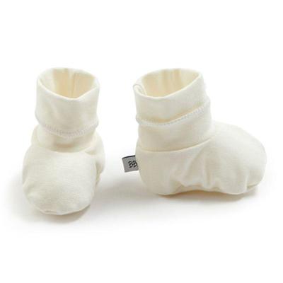 Bamboom babyslofjes creme