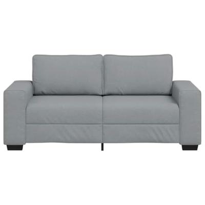 2-zitsbank 140 cm stof lichtgrijs 2-zitsbank 140 cm stof lichtgrijs