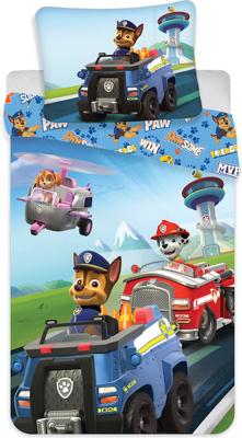 PAW Patrol dekbedovertrek politie, brandweer, helikopter - 140 x 200 cm - Katoen - 70 x 80/90 cm