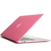 MacBook Air 13.3 inch Kristal structuur hard Kunststof Hoesje / Case (roze) - thumbnail