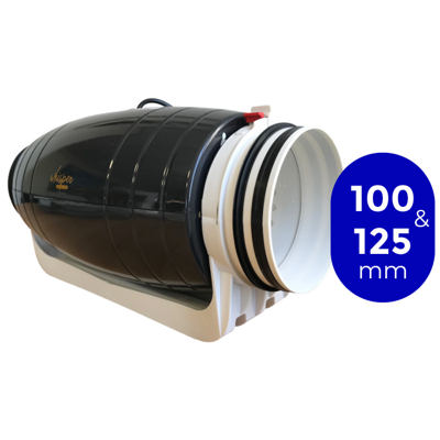 [tweedekans] Whisper 'gold Line' Buisventilator Diameter 100 & 125mm - 3 Standen