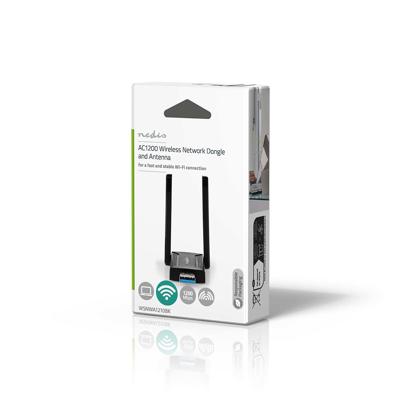Netwerk-Dongel | Wi-Fi | AC1200 | 2.4/5 GHz (Dual Band) | USB3.0 | Wi-Fi-snelheid totaal: 1200 Mbps
