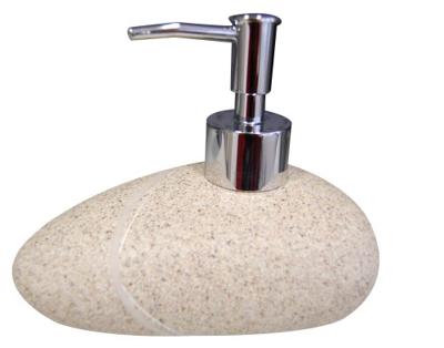 Zeepdispenser Sapho Little Rock Vrijstaand 200 ML Polyresin Beige - thumbnail