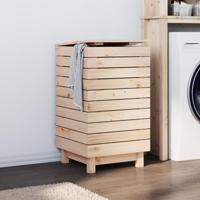 VidaXL Wasmand 44x44x76 cm massief grenenhout - thumbnail