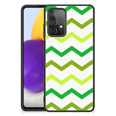 Samsung Galaxy A72 (5G/4G) Back Case Zigzag Groen Samsung Galaxy A72 (5G/4G) Back Case Zigzag Groen