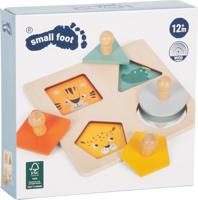 Montessori-vormen en -motieven baby puzzel small foot meerkleurig - thumbnail