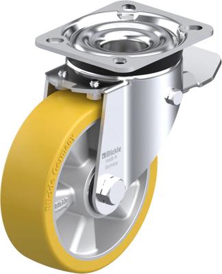 Blickle LK-ALTH 125K-1-ST Zwenkwiel met rem Wieldiameter: 125 mm Draagvermogen (max.): 350 kg 1 stuk(s)