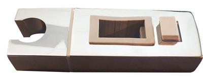 Wiesbaden UniMatch los glijstuk voor glijstang vierkant chroom