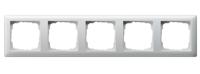 Gira standaard 55 afdekraam 5-voudig zuiverwit glanzend 021503 - thumbnail
