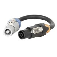 Showtec Pro Power True in naar Pro Power out stroomkabel 25cm - thumbnail