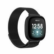 Fitbit Versa 3/4 & Sense 1/2 milanese bandje - Small - Zwart Fitbit Versa 3/4 & Sense 1/2 milanese bandje - Small - Zwart