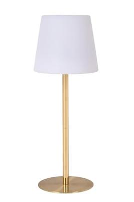 Lucide TYON - Oplaadbare Tafellamp Binnen/Buiten - Accu/Batterij - Ø 15 cm - LED Dimb. - 1x2W 2700K - IP65 - Mat Goud / Messing Lucide TYON - Oplaadbare Tafellamp Binnen/Buiten - Accu/Batterij - Ø 15 cm - LED Dimb. - 1x2W 2700K - IP65 - Mat Goud / Messing