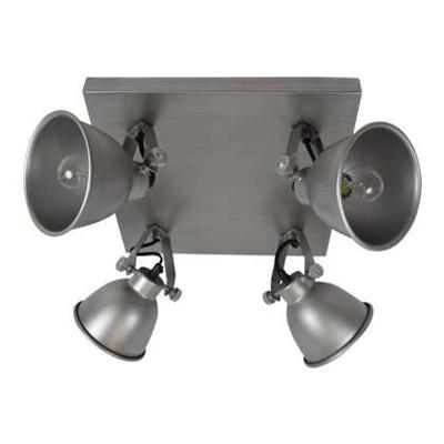 Urban Interiors Stoere plafondspotsIndustrial 4-lichts antiek zink - AI-WL-07-255-AZ