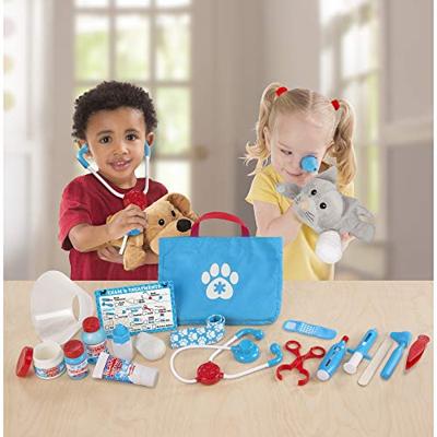Melissa & Doug dierenarts speelset inclusief opbergtas 24-delig