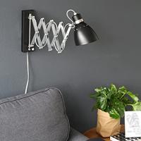 Steinhauer SchaarlampSpring zwart met chroom - 6290ZW - thumbnail