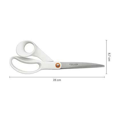 Fiskars universele schaar, l: 24 cm, rechtshandig, wit, 1 stuk