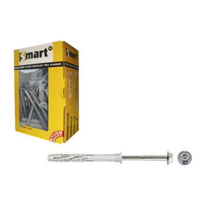 pgb-Europe SMART | Raamplug CB zeskantschroef Ø 10x160 NZN | 25 st SM0RPCN01100160E