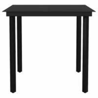 3-delige Tuinset met kussens poly rattan glas bruin - thumbnail