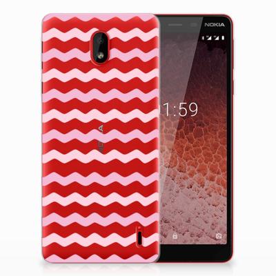 Nokia 1 Plus | TPU bumper | Waves Roze