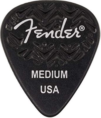 Fender Wavelength Picks 351 Medium Black plectrumset (6 stuks)