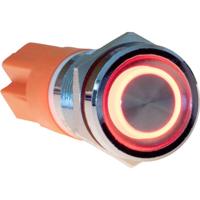 Joy-it Button12E-02 Button12E-02 Toetsschakelaar Continu Rood (Ø x l) 12 mm x 26.50 mm IK10, IP67 1 stuk(s) - thumbnail