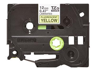 Huismerk Brother TZe-C31 Labeltape 12mm Zwart op Fluoriserend Geel Huismerk Brother TZe-C31 Labeltape 12mm Zwart op Fluoriserend Geel