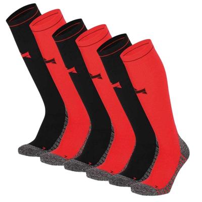 Xtreme Compressie Sokken Hardlopen 6-pack Multi Red-35/38