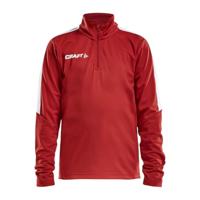 Craft 1905639 Progress Halfzip Tee LS JR - Bright Red/White - 134/140 - thumbnail