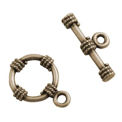 Darice • metal toggle rope 15mm antique brass