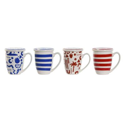 Kop met theefilter Home ESPRIT Blauw Rood Roestvrij staal Porselein 380 ml (4 Stuks) Kop met theefilter Home ESPRIT Blauw Rood Roestvrij staal Porselein 380 ml (4 Stuks)