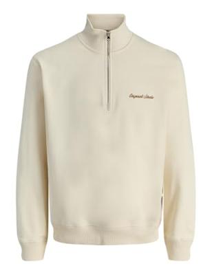 Jack & Jones Jornorrebro Emb Sweat High Neck Sn Sweater Antique White Jack & Jones Jornorrebro Emb Sweat High Neck Sn Sweater Antique White