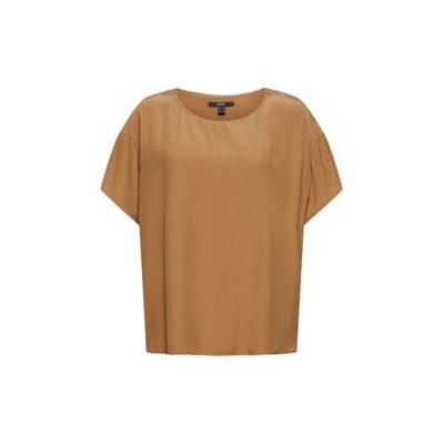 ESPRIT Women Collection top met ruches camel