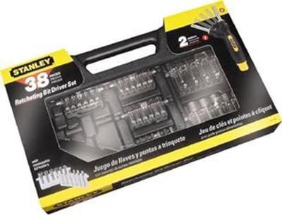 Stanley handgereedschap 38 Delige Pistoolgreep Ratel-Bit-Set - 0-63-038