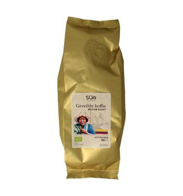 SUN Coffee Gezeilde koffiebonen medium roast bio 500 Gram