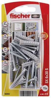 Wandpluggen en schroeven Fischer Wandpluggen en schroeven 15 Stuks (6 x 30 mm) Wandpluggen en schroeven Fischer Wandpluggen en schroeven 15 Stuks (6 x 30 mm)