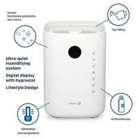 Clean Air Optima CA-604W Smart Top Luchtbevochtiger Wit - thumbnail