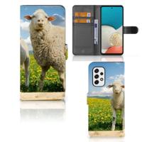 Samsung Galaxy A53 | Telefoonhoesje | Met pasjeshouder | Schaap en Lammetje - thumbnail