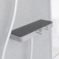 Schutte OCEAN thermostatische mengkraan douche met planchet | chroom-antraciet
 60536 - thumbnail