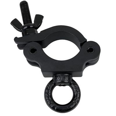Showtec Slimline halfcoupler 50mm met hijsoog zwart