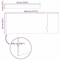 Tuin Grasperkafwerking Roestig 450 x 25 cm Cortenstaal - thumbnail