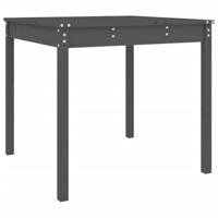 Tuintafel 82,5x82,5x76 cm massief grenenhout grijs - thumbnail