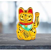 Zwaaiende Lucky Cat - Goud - thumbnail