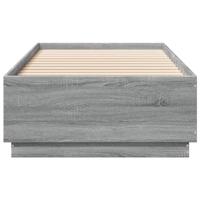 Bedframe bewerkt hout grijs sonoma eikenkleurig 90x200 cm - thumbnail