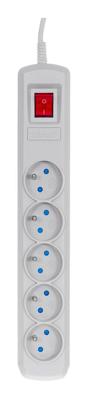 Activejet ACP-5GN 1,5M SZ power uitbreiding 5 AC-uitgang(en) Binnen Grijs
