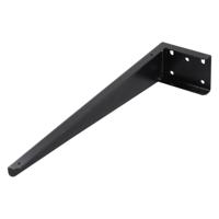 Differnz ophangbeugel voor wastafel powder coated steel 2.5 x 42 x 7.5 cm zwart - thumbnail