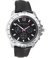 Horlogeband Michael Kors MK8379 Leder Zwart 24mm Horlogeband Michael Kors MK8379 Leder Zwart 24mm